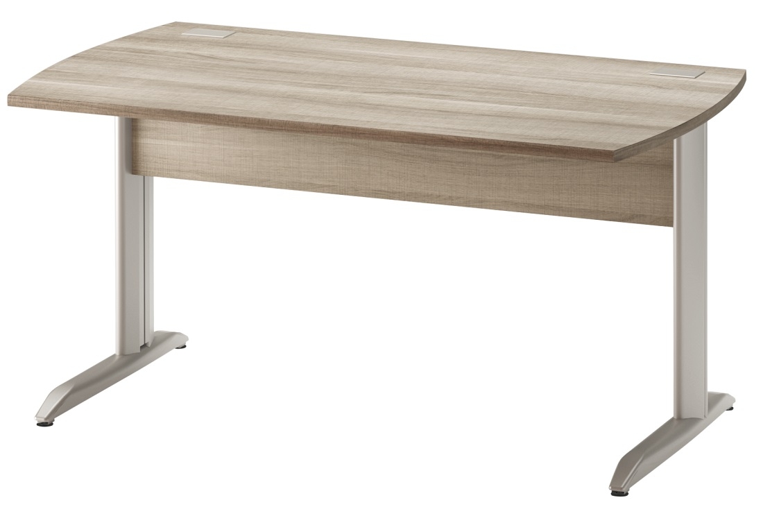 Bureau Jazz plus 160 cm breed in grijs eiken
