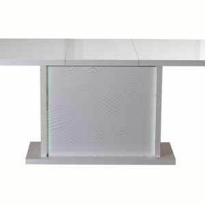 Uitschuifbare Eettafel Karma 180 tot 225 cm breed - Hoogglans Wit