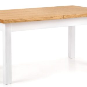 Uitschuifbare eettafel Leonardo 160 tot 250 cm breed in honing eiken