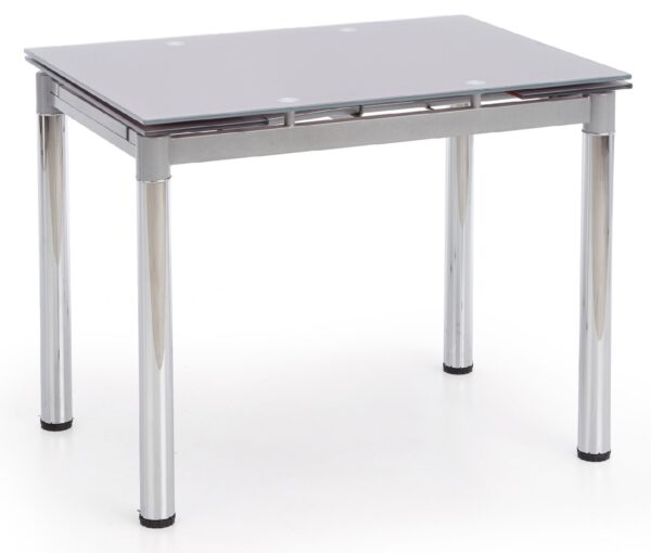 Uitschuifbare eettafel Logan 2 van 96 tot 142 cm breed in grijs