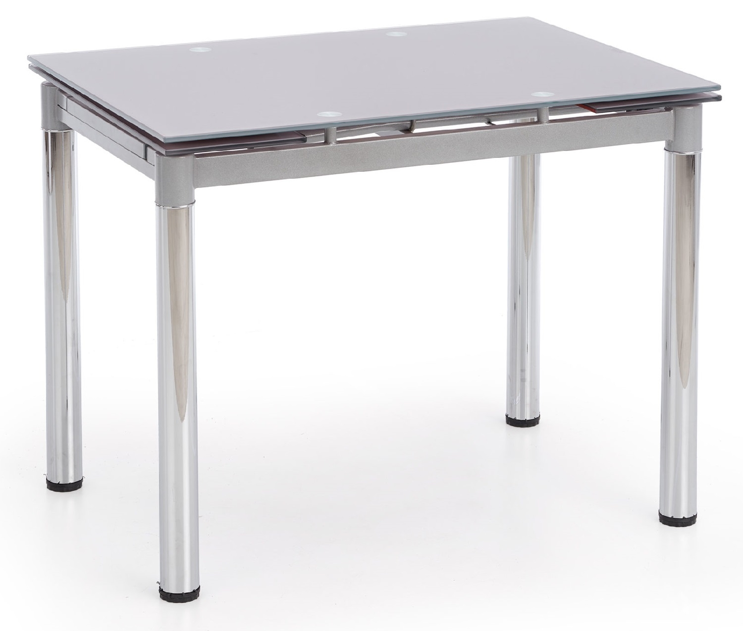 Uitschuifbare eettafel Logan 2 van 96 tot 142 cm breed in grijs
