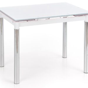 Uitschuifbare eettafel Logan 2 van 96 tot 142 cm breed in wit