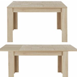 Uitschuifbare Eettafel Miro 180 tot 228 cm breed in sonoma eiken