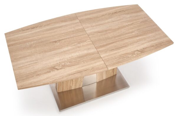 Uitschuifbare eettafel Rafaello 160 tot 220 cm breed in sonoma eiken