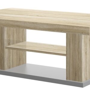 Uitschuifbare salontafel Matera 120 tot 170 cm breed - Sonoma eiken