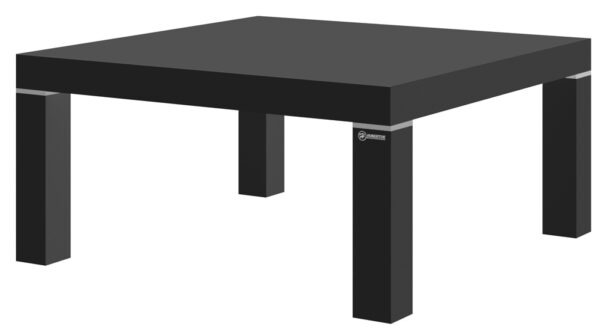 Vierkante Salontafel Monaco 100 cm breed in HG zwart