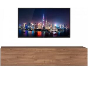 Zwevend Tv-meubel Tesla 138 cm breed eiken