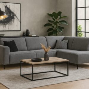 Hoekbank Aviano licht grijs 2,5 zits- Bloq167 - Bloq167L