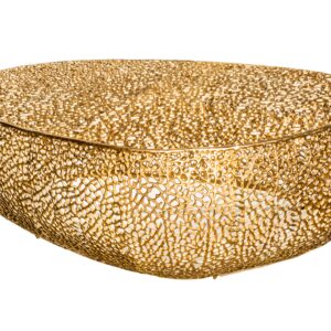 Salontafel ABSTRACT LEAF 120cm goudkleurig - 38938
