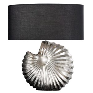 Tafellampframe SHELL zilver zonder lampenkap - 42736