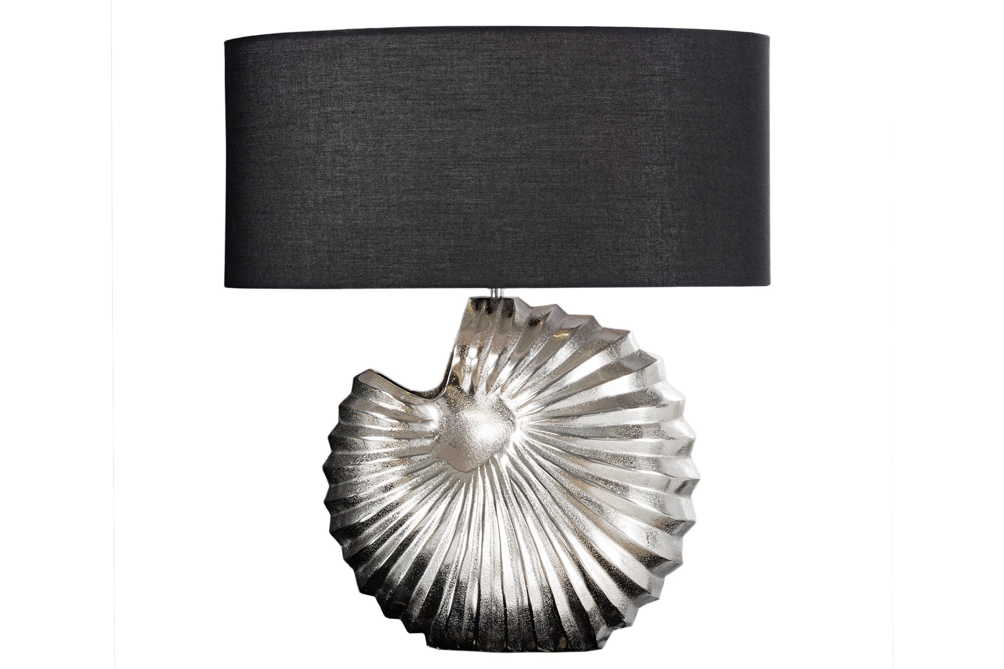 Tafellampframe SHELL zilver zonder lampenkap - 42736