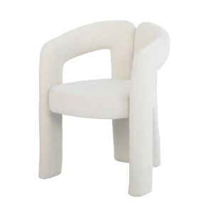 Stoel ARCH crème wit teddyfleece fauteuil - 70010