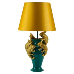 Tafellamp CHAMELEON 55 cm groen goud geel kap - 48027