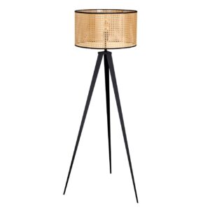 Vloerlamp WIENER GEFLECHT 140cm zwarte poten - 42807