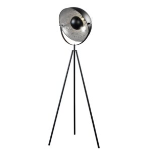 Vloerlamp STUDIO 145cm zwart zilver - 36619
