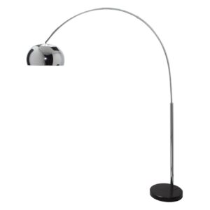 Vloerlamp BIG BOW 170-205cm chroom met marmeren voet - 21067