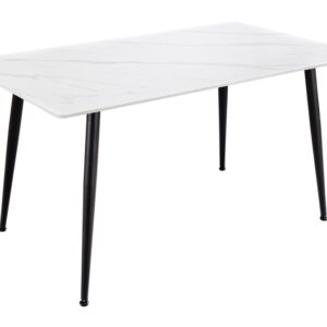 Eettafel MILANO 140cm keramiek wit - 46892