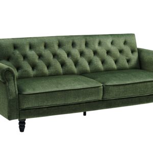 Slaapbank MAISON BELLE AFFAIRE 220cm vogue velour fluweel mosgroen - 47996