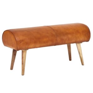 Bank leer bruin 100 cm breed - WL6.086
