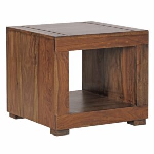 Salontafel sheeshamhout bruin 50x50 cm - WL1.216