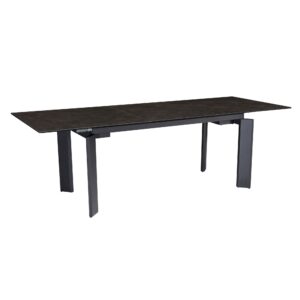 Eettafel zwart glaskeramiek 180 cm breed - WL7.152