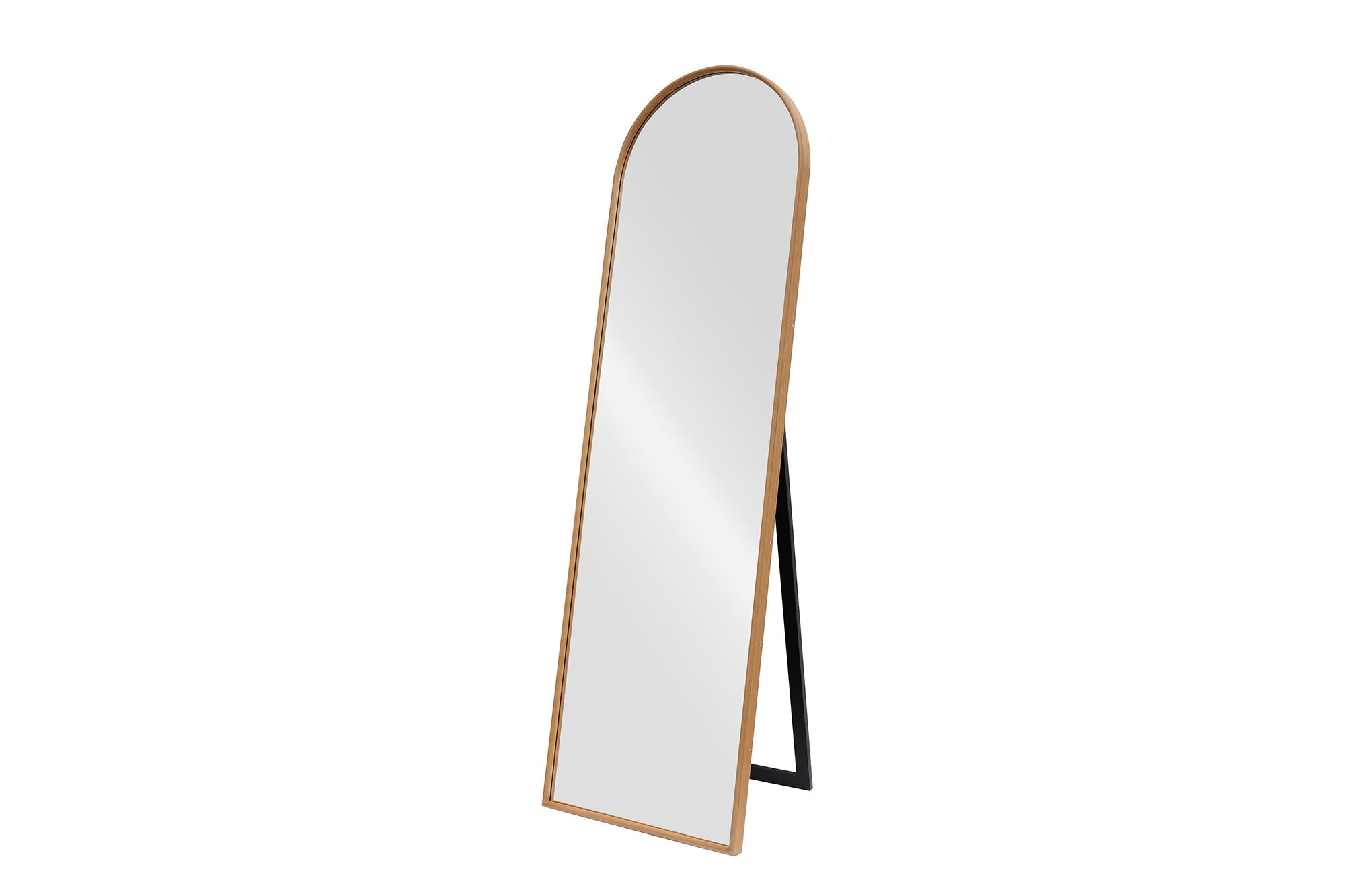 Standing mirror PORTRAIT 165cm walnut wood veneered - 48252