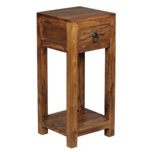 Bijzettafel MUMBAI sheeshamhout 68 cm hoog - WL1.313