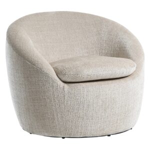 Fauteuil ALPINE 360° draaibaar, met structuurstof, beige - 46862