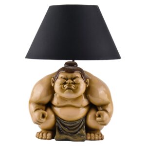 Tafellamp SUMO 50 cm beige met zwarte kap - 48024