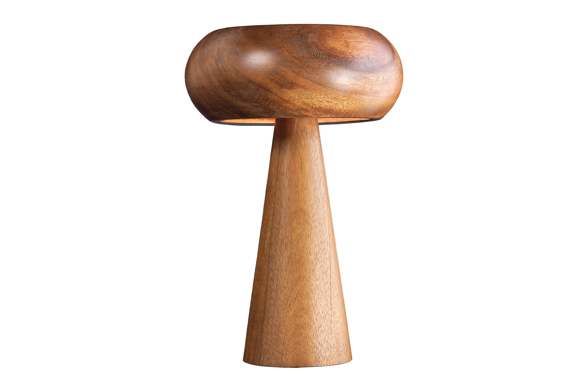 Tafellamp ALVA 40 cm, ijzer en acaciahout, naturel - 47027