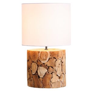 Tafellamp PURE NATURE 45 cm van gerecycled ijzer en hout - 43930