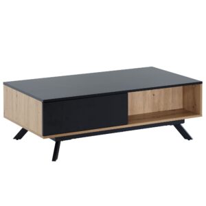 Salontafel zwart eiken 110x60 cm - WL6.659