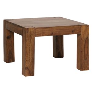 Salontafel MUMBAI sheeshamhout bruin 60x60 cm - WL1.213