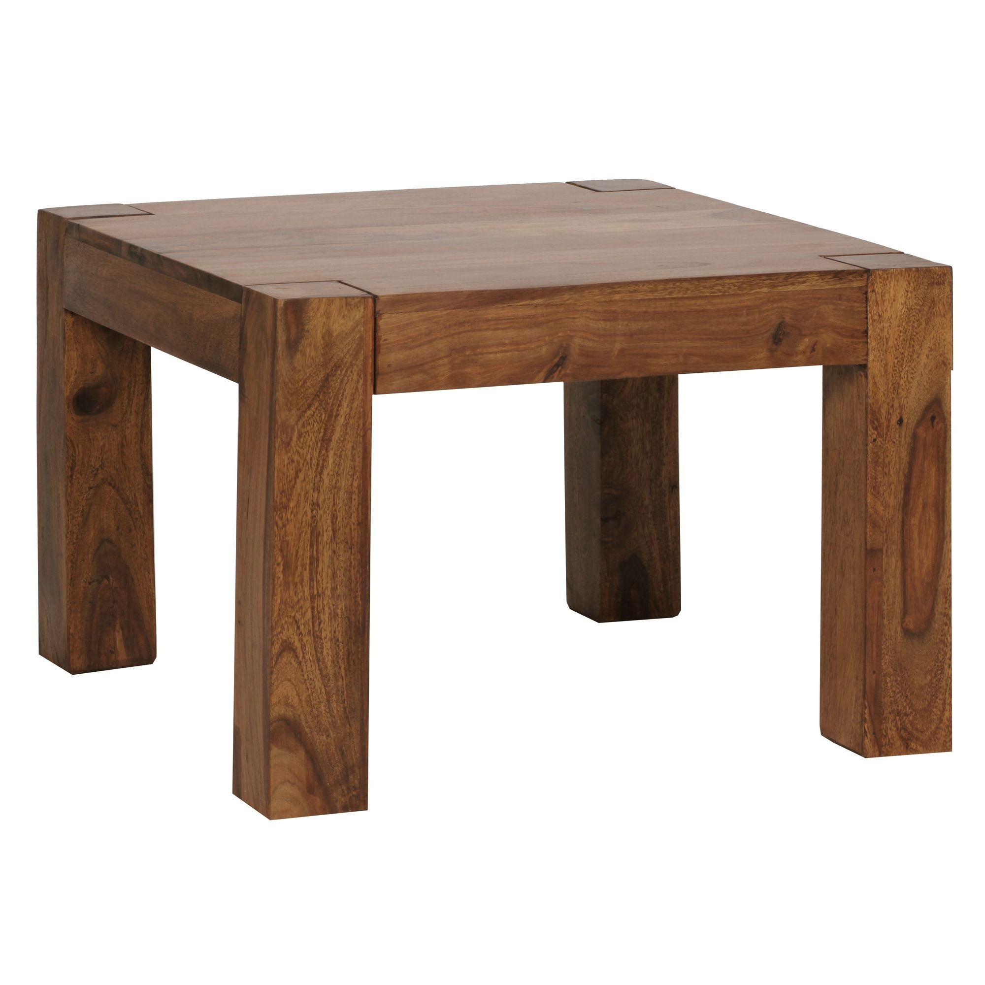 Salontafel MUMBAI sheeshamhout bruin 60x60 cm - WL1.213
