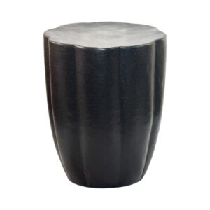 Bijzettafel aluminium zwart 41 cm rond - WL7.470