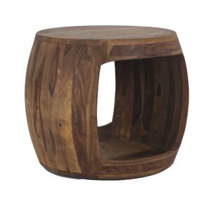 Bijzettafel sheeshamhout 50 cm rond - WL7.410