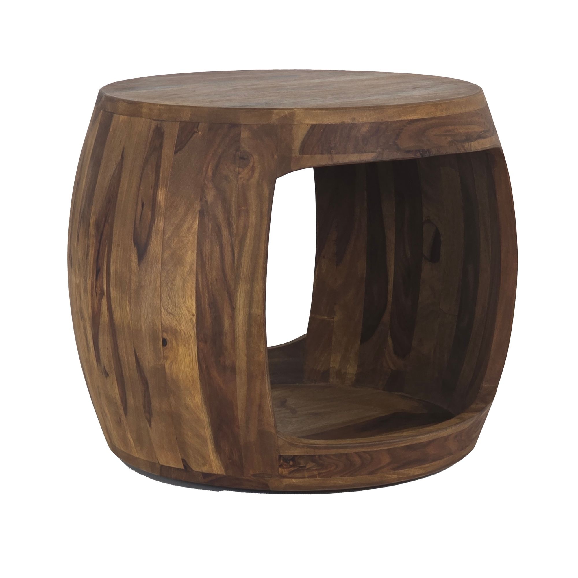 Bijzettafel sheeshamhout 50 cm rond - WL7.410