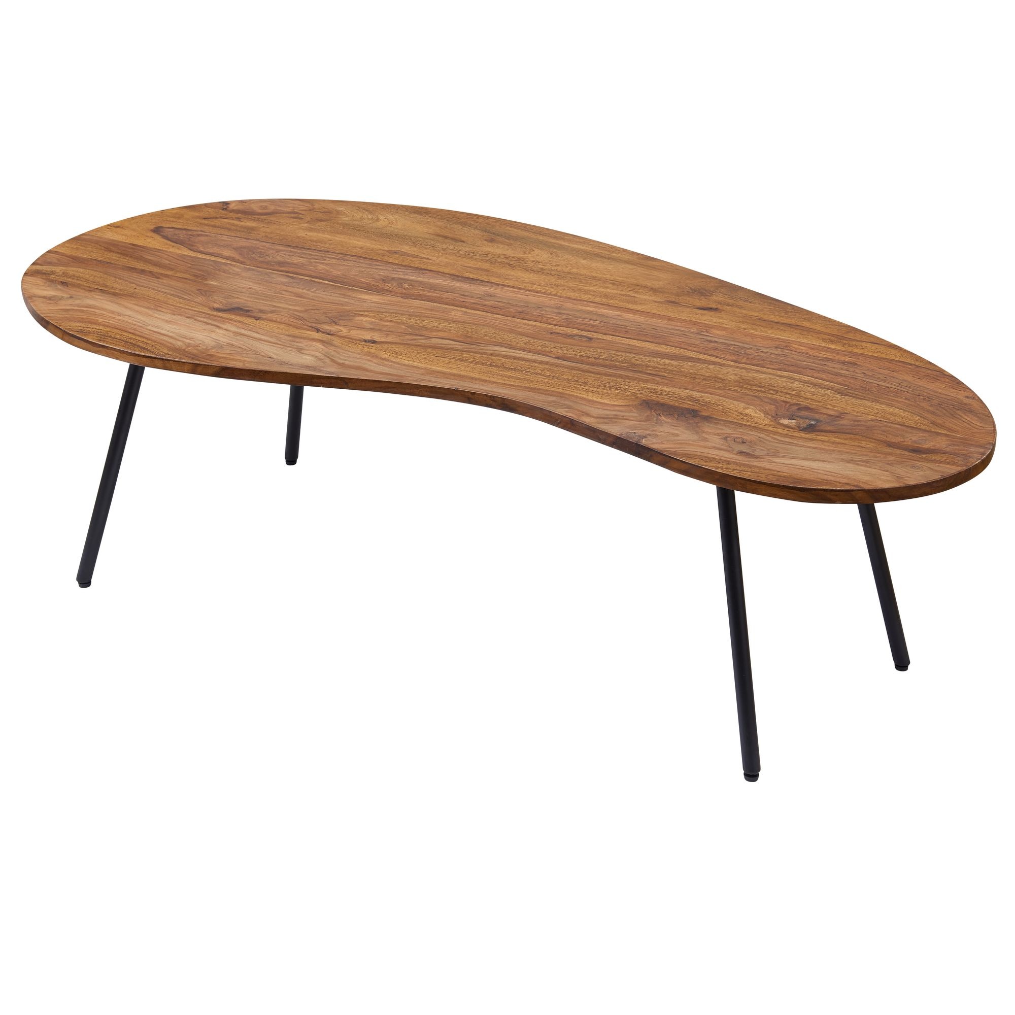 Salontafel KASI sheeshamhout zwart 122x63 cm - WL5.617