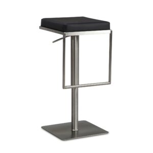 Barkruk zwart kunstleer 91 cm - WL6.981