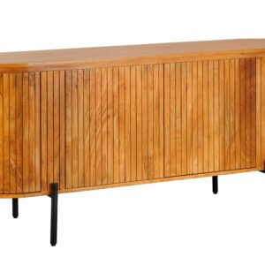 Dressoir GATSBY 160cm retro stijl mangohout naturel - 48839