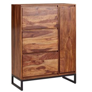Schoenenkast sheeshamhout 88 cm diep - WL6.531