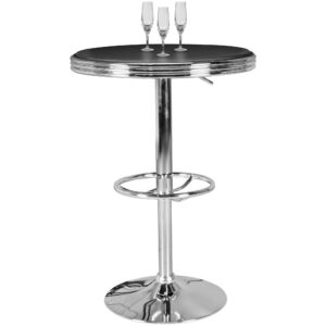 Bartafel ELVIS zwart 60x68x60 cm - WL5.113