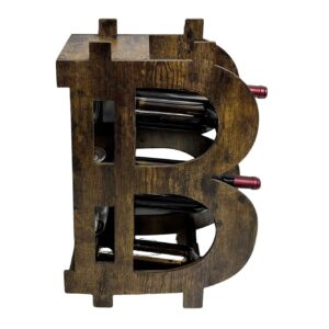 Wijnrek half BITCOIN 70cm grenen naturel - 48136