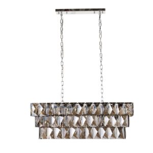 Hanglamp KRISTALL 90cm elegant grijs - 42810