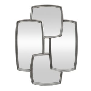Wandspiegel QUADRA 90 cm zilver - 48191