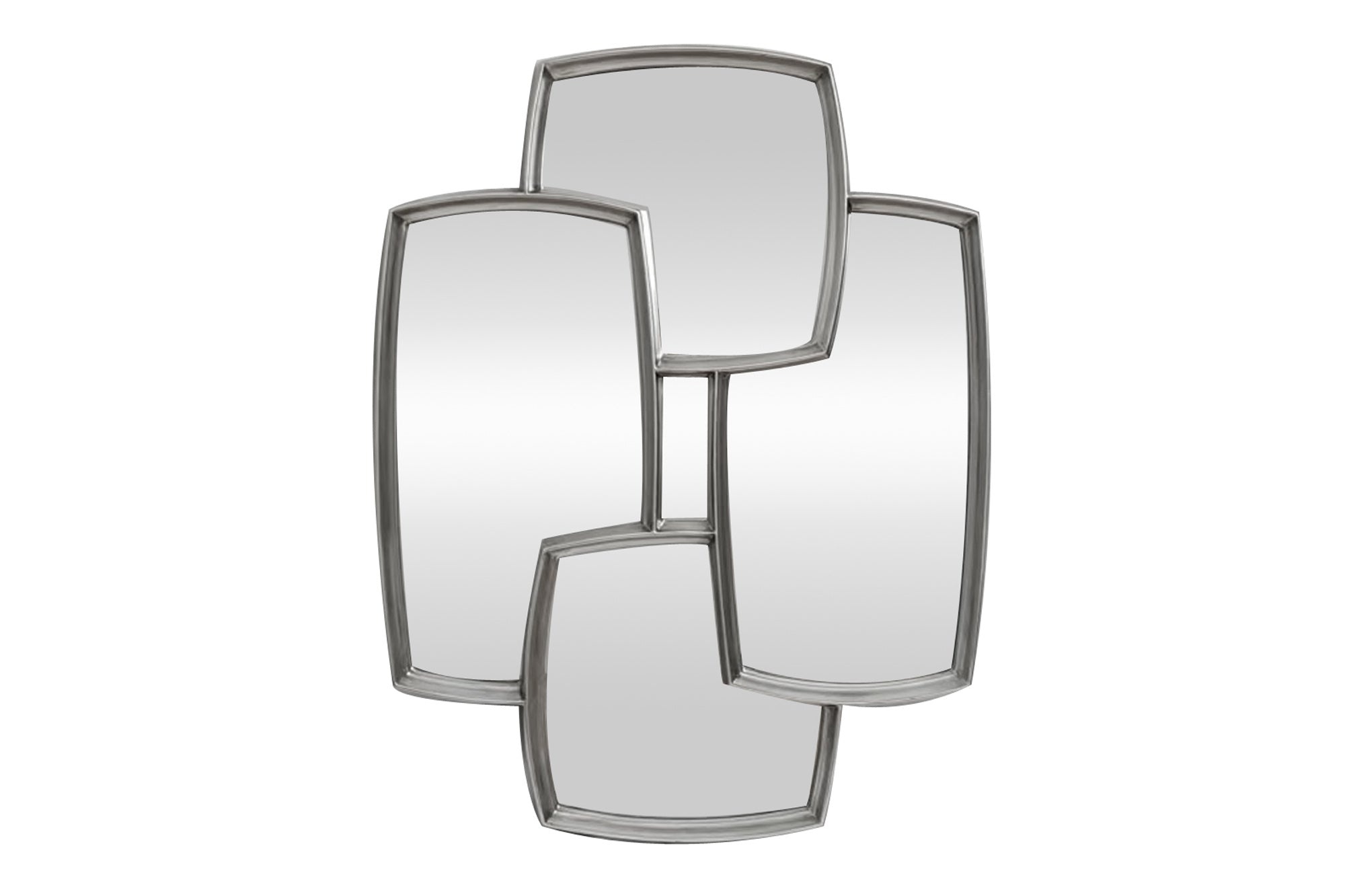Wandspiegel QUADRA 90 cm zilver - 48191