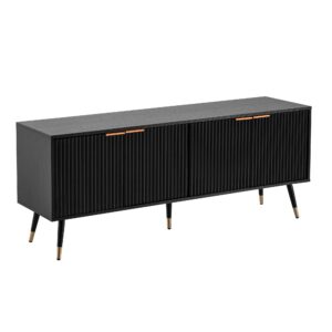 Tv-meubel TV- zwart eiken 150x60x39 cm - WL6.886
