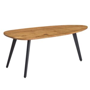 salontafel acacia massief hout 110 x 45 x 60 cm salontafel niervorm | Salontafel Moderne houten tafel | Tafel woonkamer hout / metaal - WL6.157