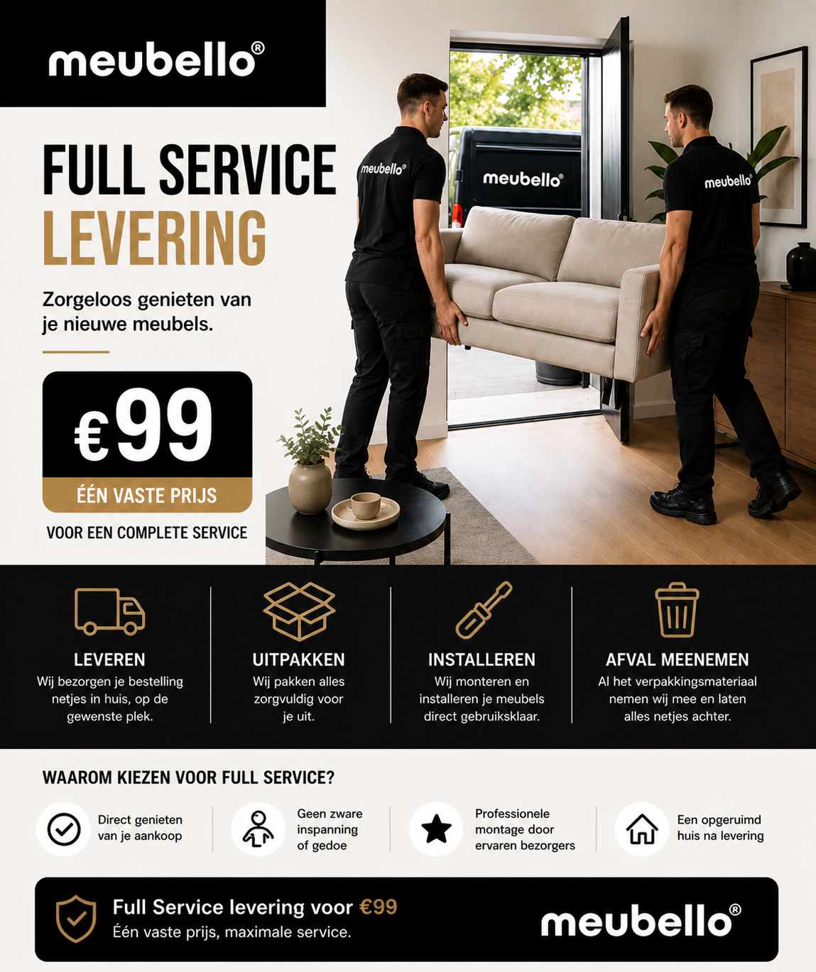 Full service levering