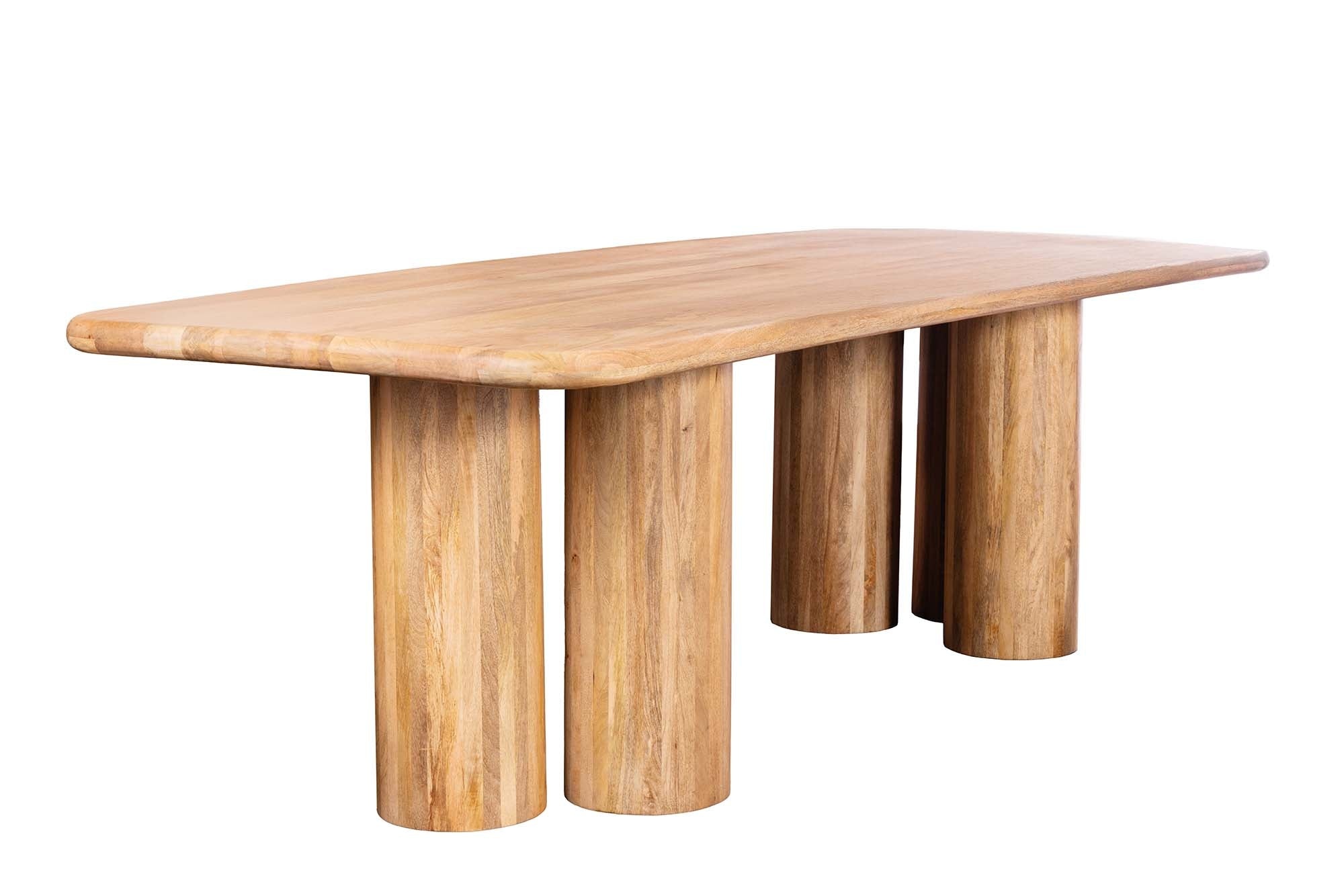 Eettafel ART DECO 240 cm mangohout naturel - 47604